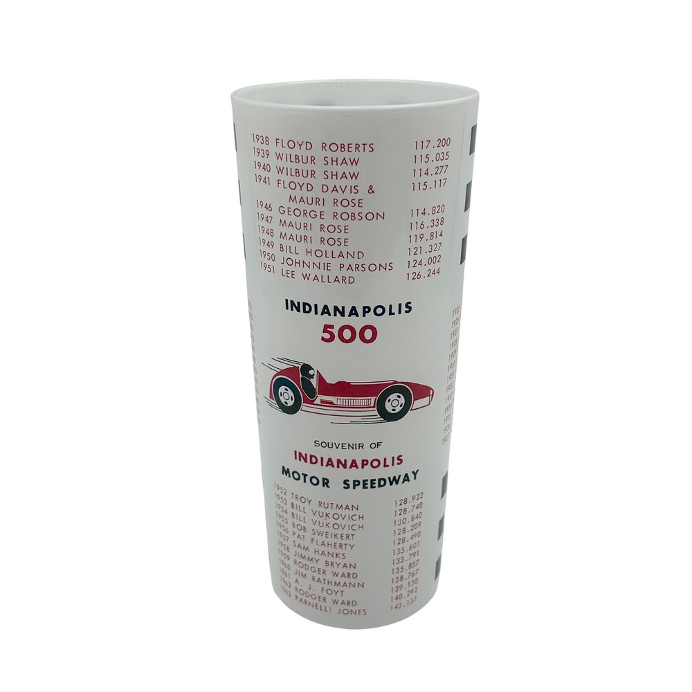Vintage Indianapolis 500 Souvenir Cup 1963 Indy Motor Speedway Collectible